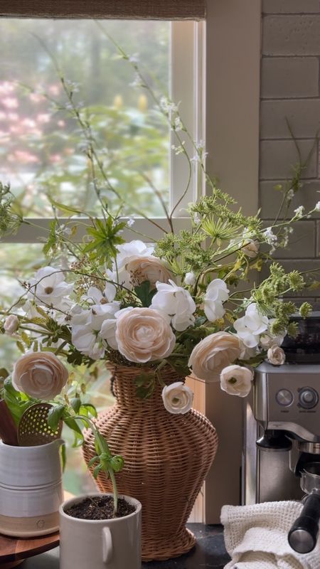 Added some faux Queen Anne’s Lace from Michaels to this kitchen arrangement. 20% off too! 

Artificial flowers, home decor, Spring decor 

#LTKFindsUnder50 #LTKHome #LTKSaleAlert