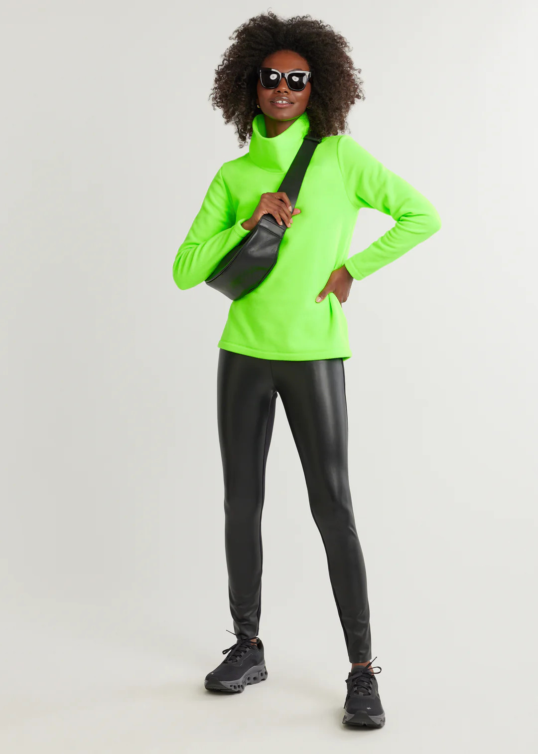 Greenpoint Turtleneck in Vello Fleece (Dudley Green) | Dudley Stephens