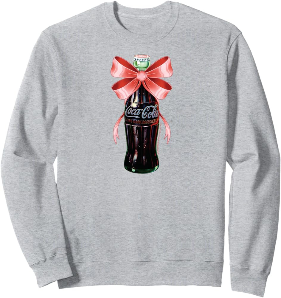 Coca-Cola - Coke Bottle with Pink Coquette Bow Sweatshirt | Amazon (US)