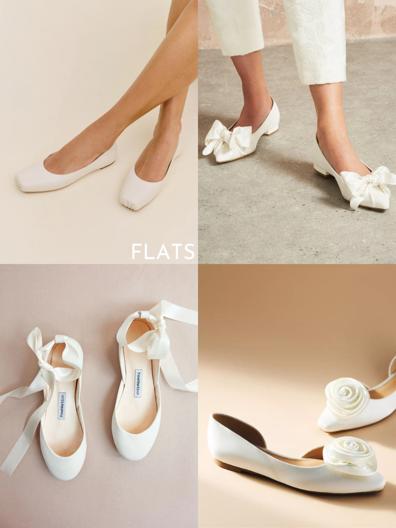Bridal wedding shoes: ballet flats 