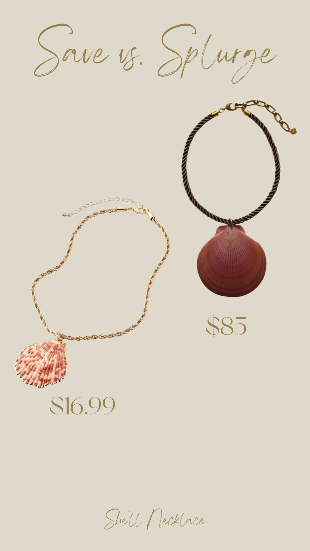 You can purchase this shell necklace from sccollection for $85 orrr this one from Target for $16.99.

#LTKSeasonal #LTKTravel #LTKOver40