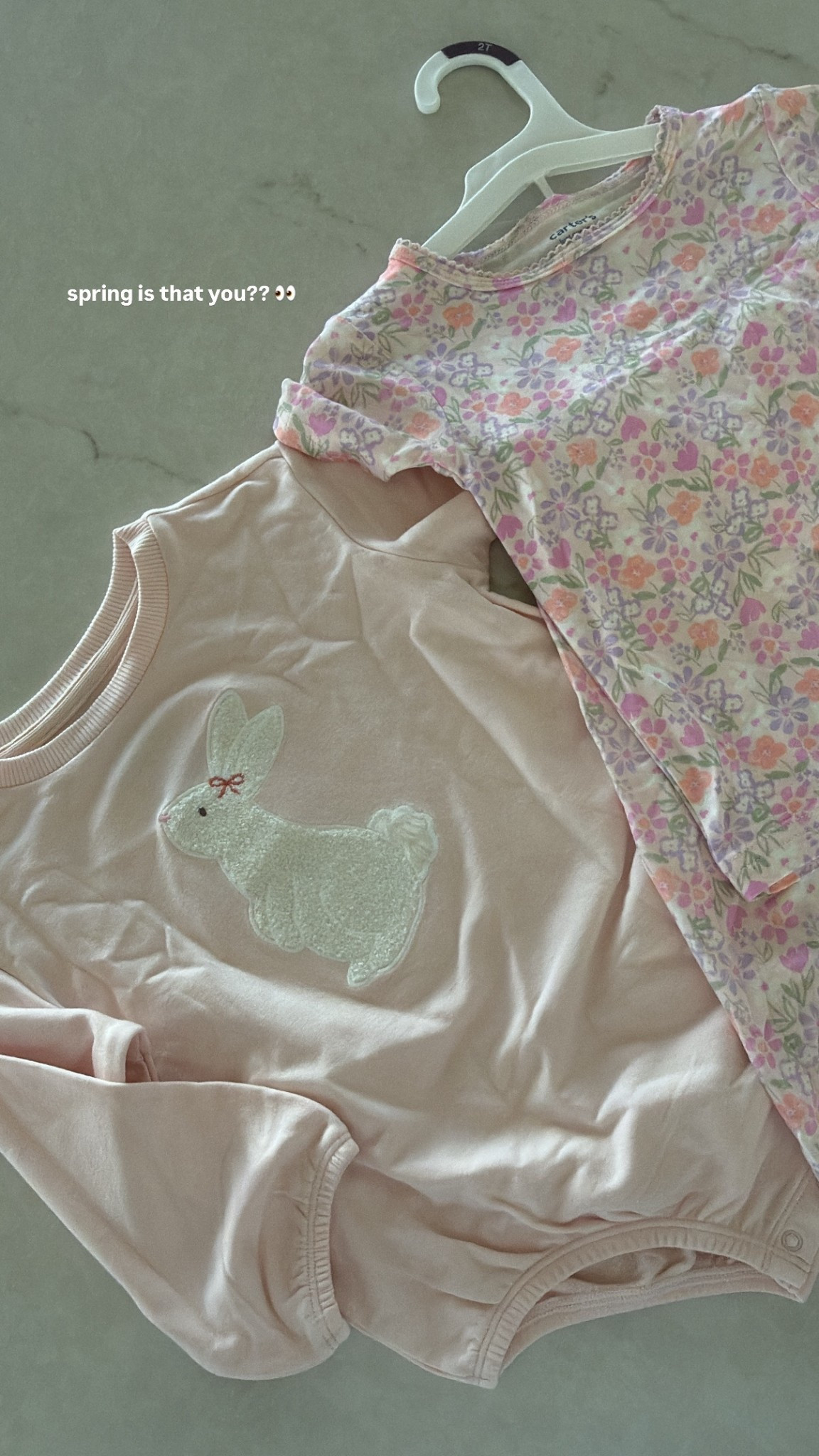 Spring outfit + pjs for my toddler girl! Target brought back this bunny bubble romper and it’s only $10 🩷 so cute for Easter 