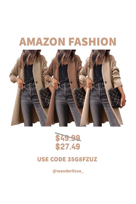 Fuzzy Coat Cardigan 🧥 Use Code 35G8FZUZ • Ends 10-29-23