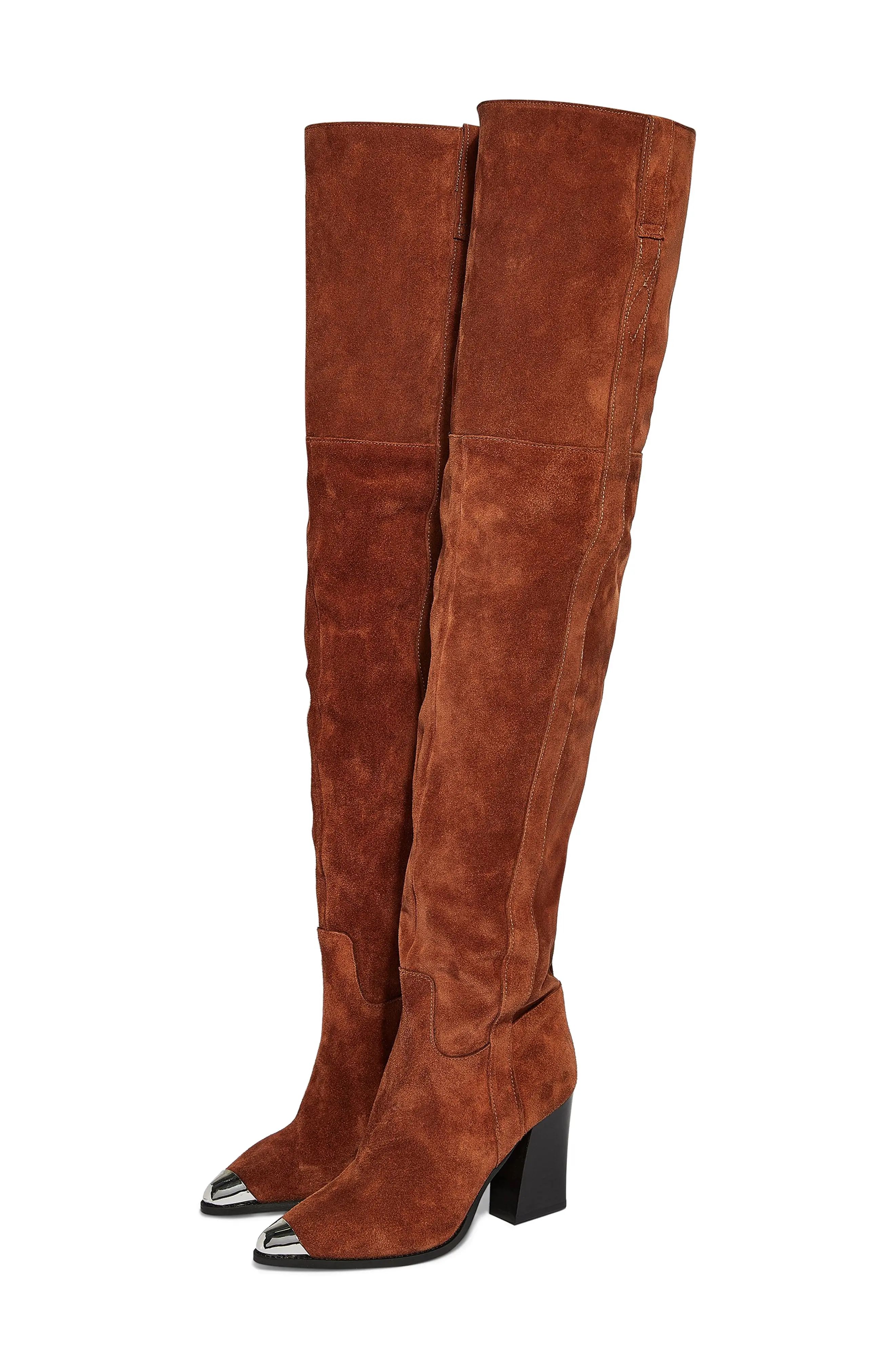 Topshop Bass Chain Over the Knee Boot (Women) | Nordstrom