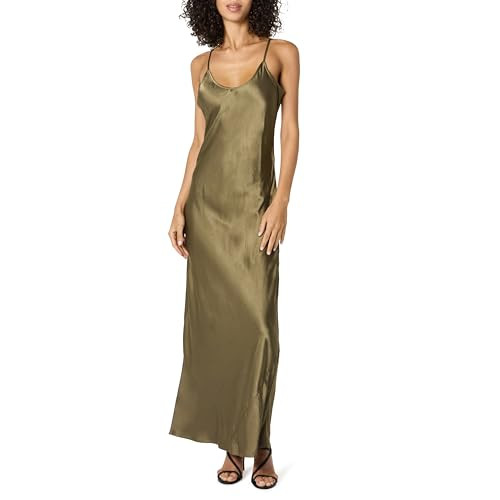 The Drop Women’s Lana Maxi Slip Dress, Bronze Olive, L | Amazon (US)