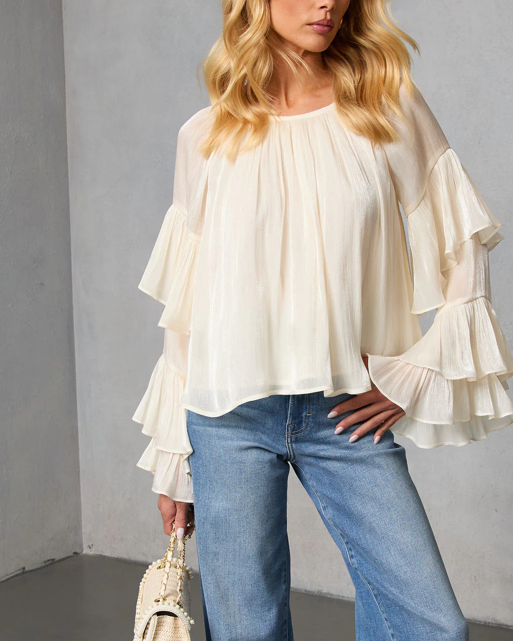 Morgen Tiered Ruffle Blouse | VICI