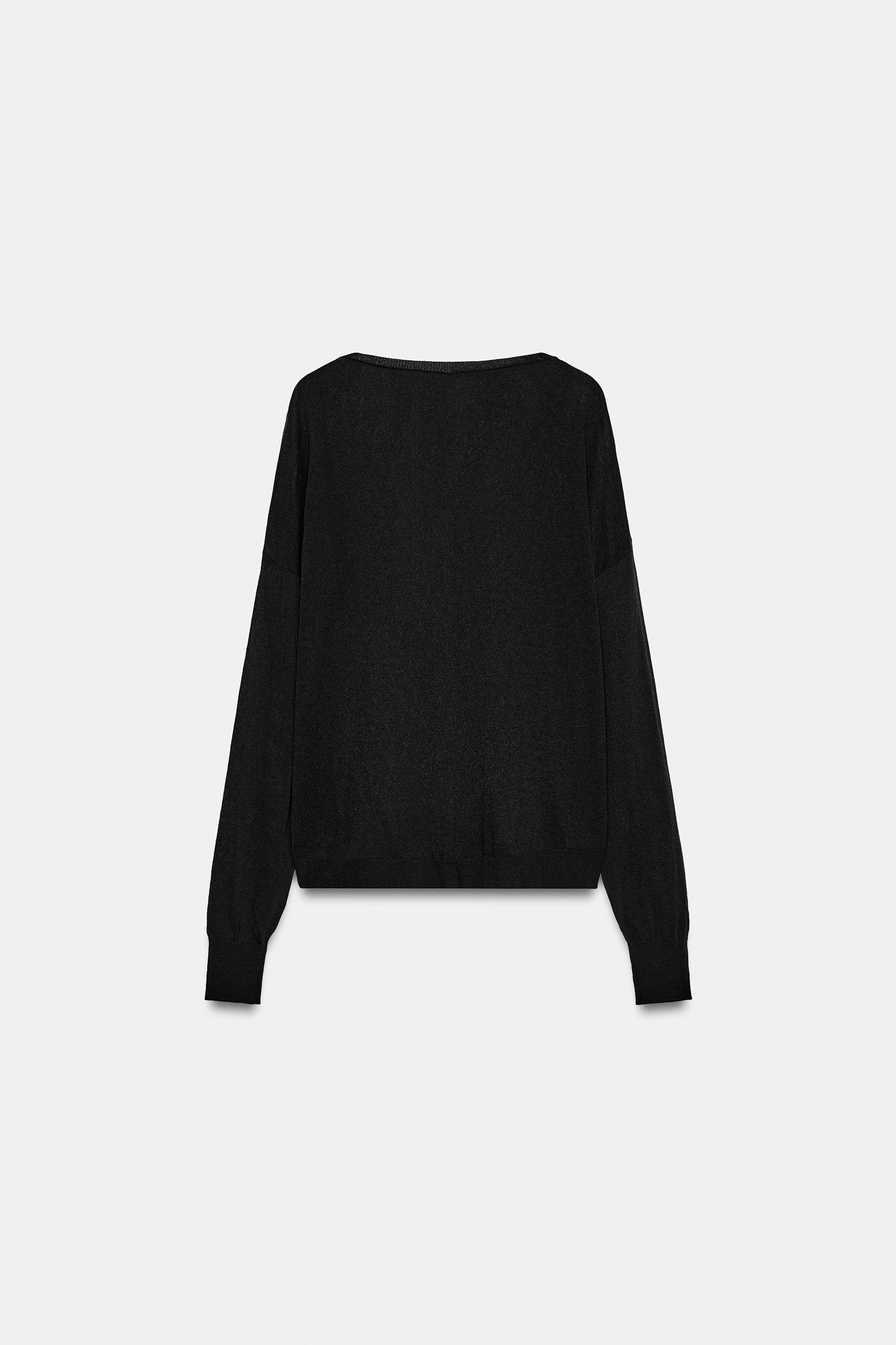 FINE KNIT V-NECK JUMPER | Zara UK