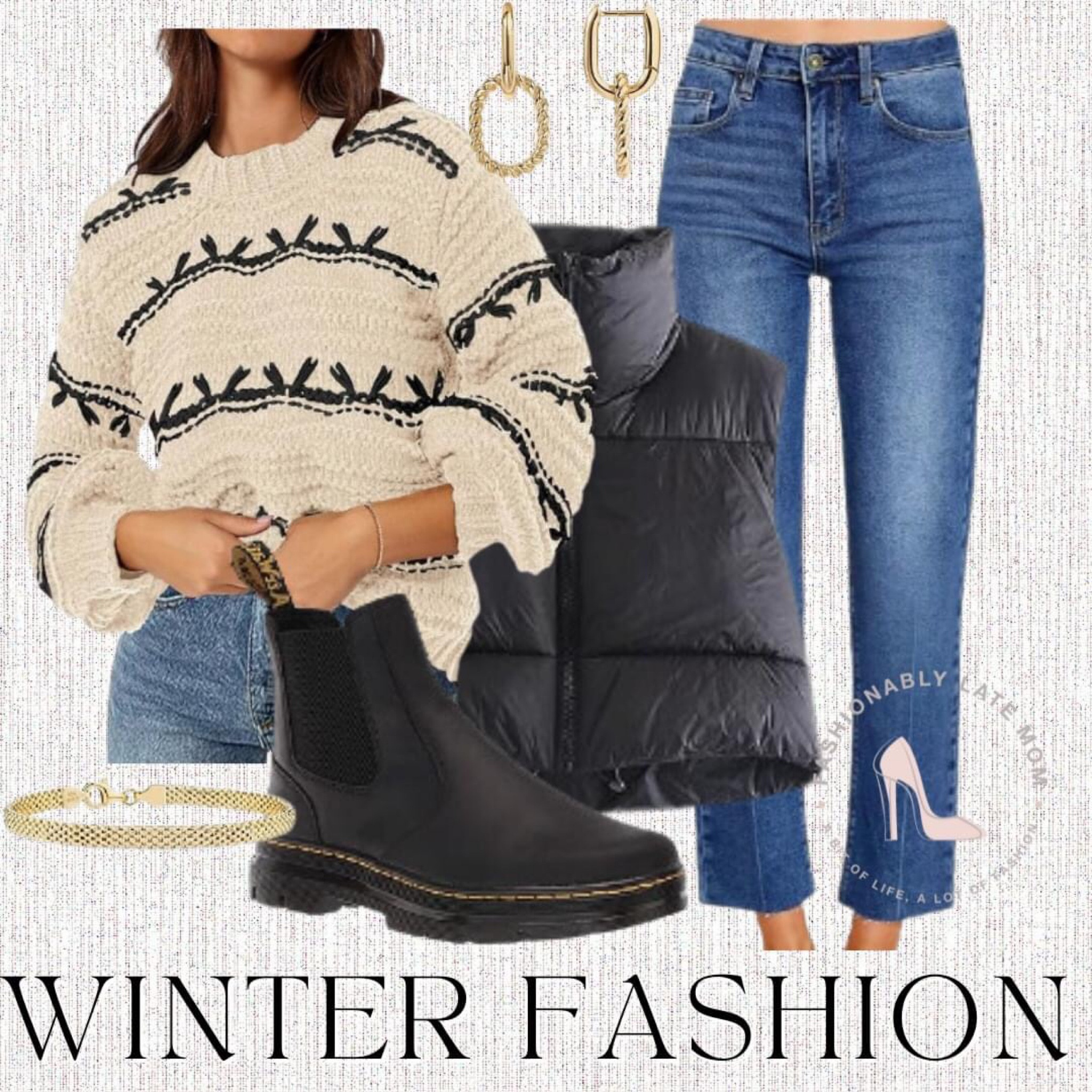 Winter outfit idea from Amazon. 

Fashionably Late Mom. 
Outfit inspiration for holidays. 
Outfit idea for winter and cold weather.
