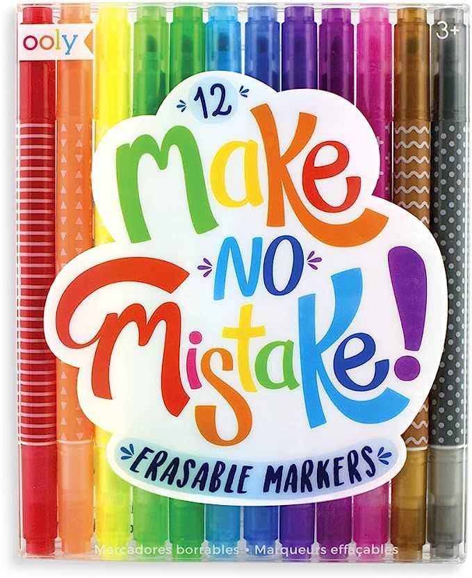 OOLY Make No Mistake Erasable Markers, Set of 12 | Amazon (US)