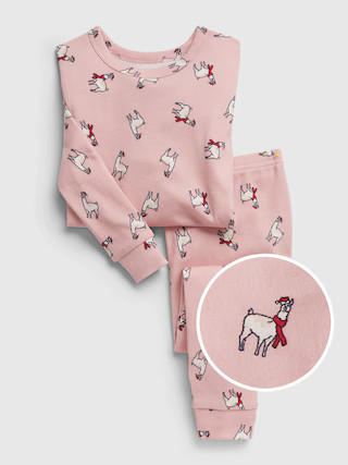 babyGap 100% Organic Cotton Llama Print PJ Set | Gap (US)