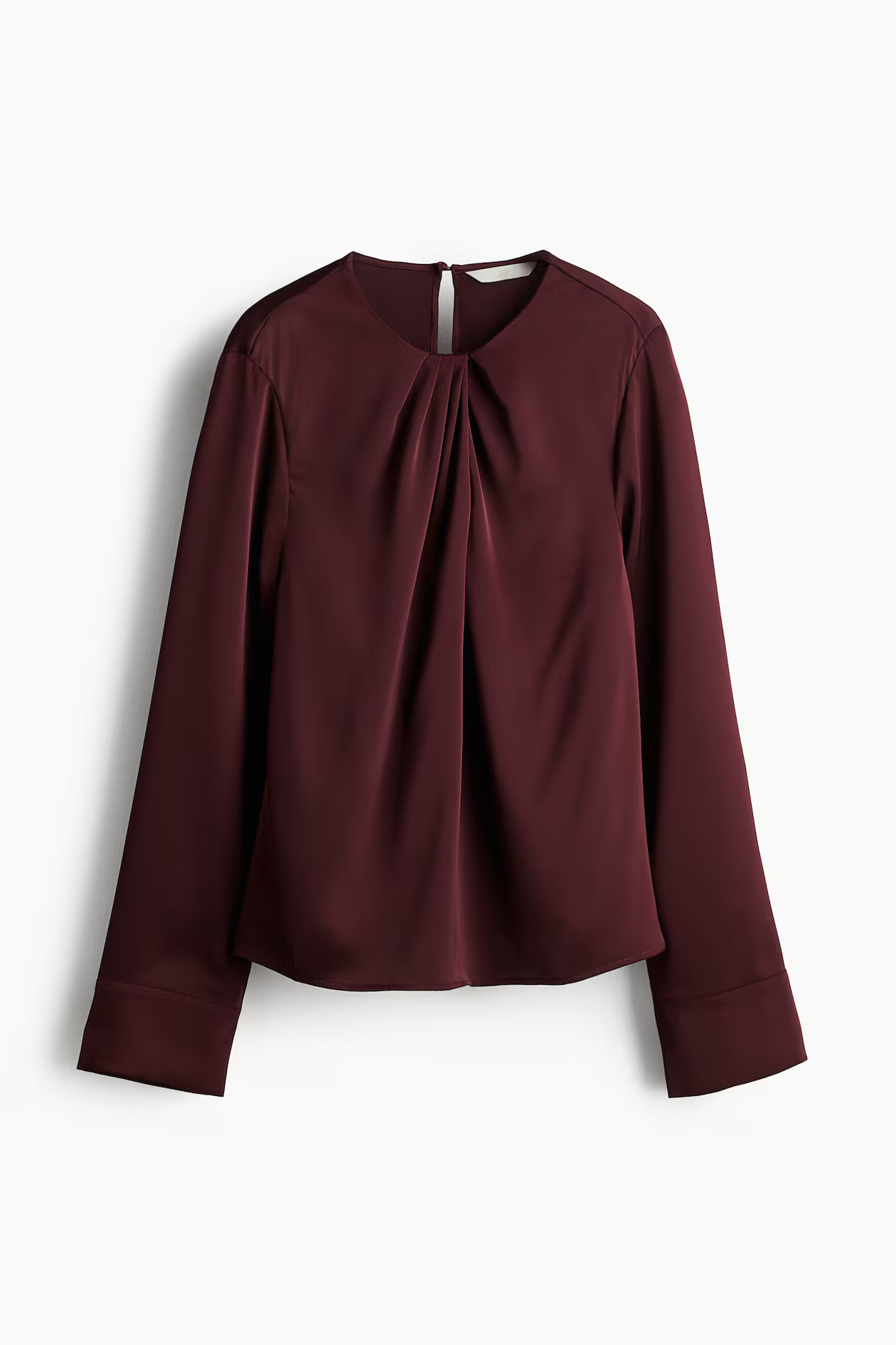 Satinbluse mit Faltendetail | H&M (DE, AT, CH, NL, FI)