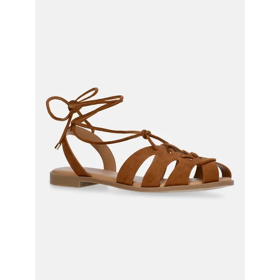 No Boundaries Lace Up Fisherman Sandals, Women's | Walmart (US)