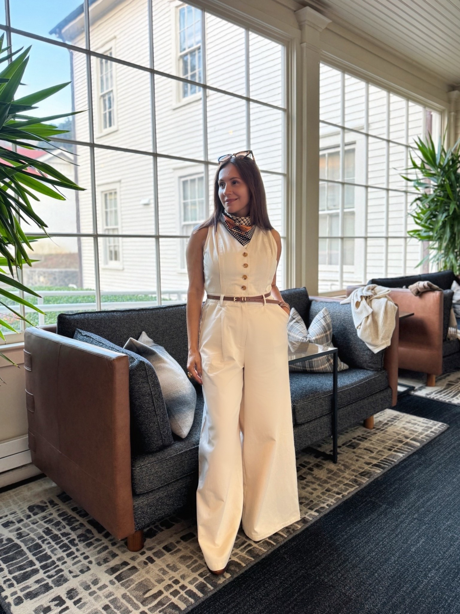 Fall’s It-Girl One-Piece- thank me later. 
Creamy neutrals meet Fall sophistication. This wide-leg vest jumpsuit is where comfort, confidence, and chic collide. Style it up or down, or add a neck scarf or layer with a turtleneck for a timeless look. 
🛍️ Shop through my link to make it yours.


#LTKPetite #LTKStyleTip