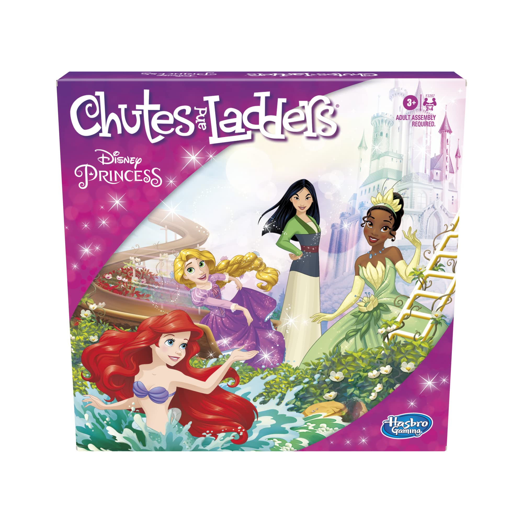 Hasbro Gaming Chutes and Ladders: Disney Princess Edition Board Game for Kids Ages 3 and Up, Pres... | Amazon (US)