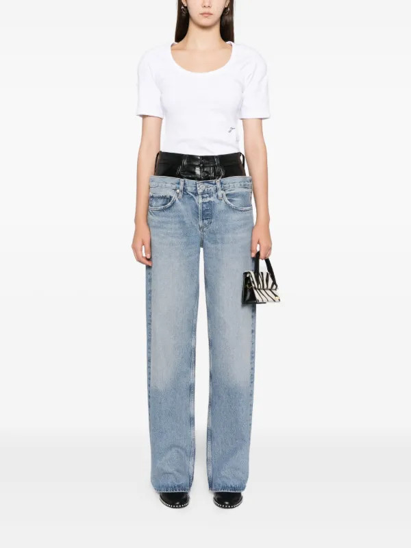 AGOLDE Elson Jeans  | Blue | FARFETCH UK | Farfetch Global