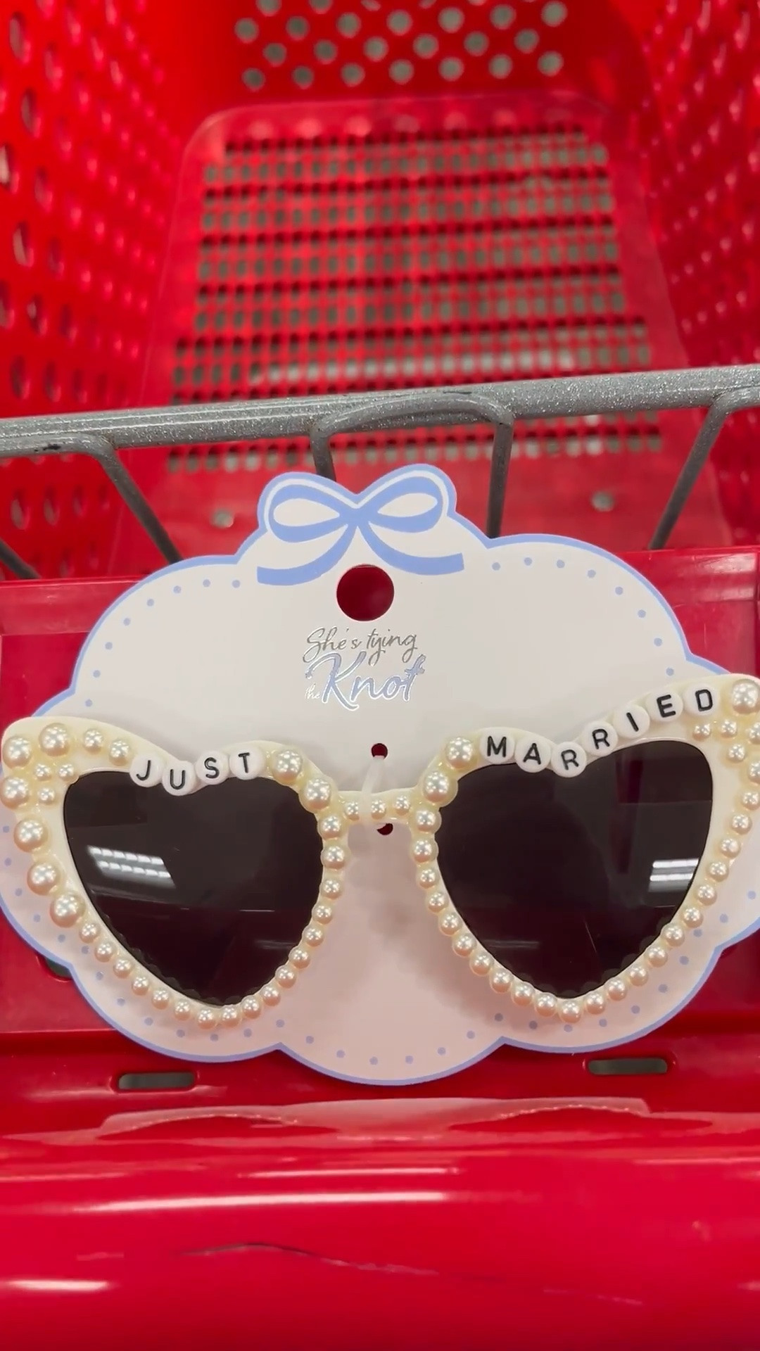 White heart shaped retro style Just Married sunglasses. On sale today @Target 

Bride sunglasses, bride gift, bridal accessories, wedding accessories, honeymoon packing, honeymoon gift.

#LTKWedding #LTKSaleAlert #LTKSeasonal
