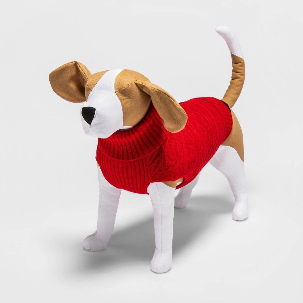 Knit Holiday Dog Sweater - Red - L - Wondershop | Target