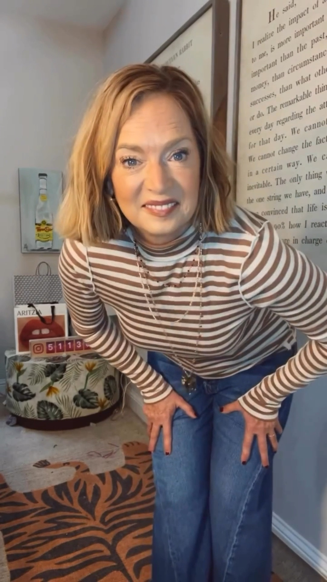 A favorite look from this week.

Neutral stripes + lemon twist denim 🍋🤎

🔗 Comment PIXIE for the links.
🖤 Follow ShopPixieCo on the LTK app, too.
📌 or…Link in bio!
Today’s outfit: soft Free People striped tee in warm brown tones, my favorite Mother Denim in that cheerful lemon twist cut, easy mules, and the Amazon sherpa everyone needs for fall.
Simple, cozy, pulled-together — everyday style for women 50+ who still love a little color and polish. ☀️ #OOTD #LTKstyle

#LTKStyleTip #LTKOver40 #LTKSeasonal

Comment PIXIE below to receive a DM with the link to this post on my LTK ⬇ https://liketk.it/5uYbB #ltkstyletip #ltkover40 #ltkseasonal