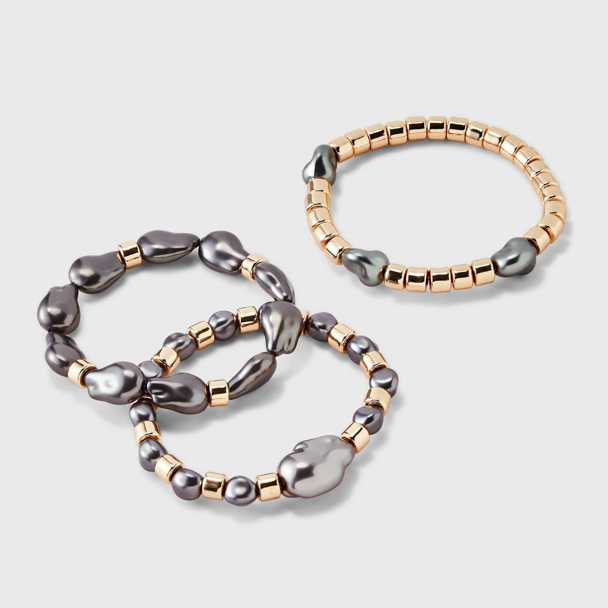 Beaded Pearl Stretch Bracelet Set 3pc - A New Day™ | Target