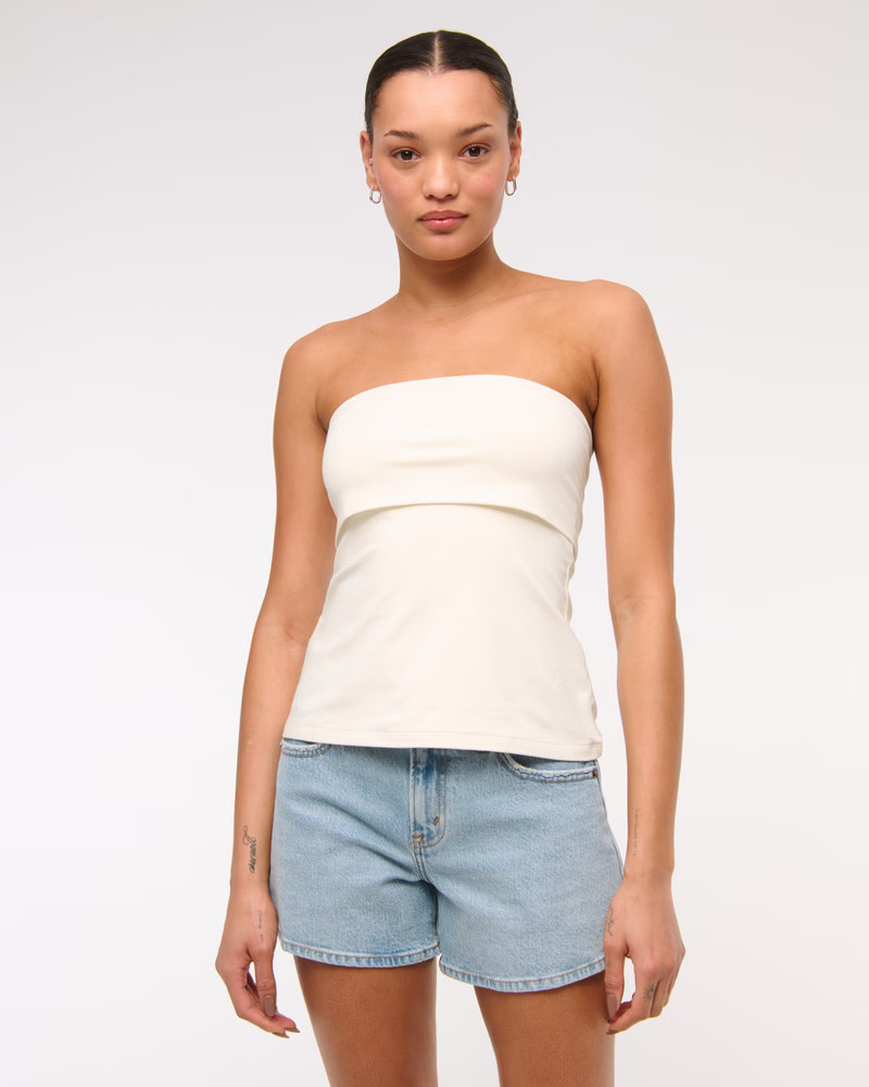 Women's Foldover Tube Top | Women's | Abercrombie.com | Abercrombie & Fitch (US)
