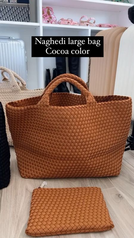 Naghedi large tote bag 
Cocoa color 
Gorgeous and comfortable 

#LTKtravel #LTKstyletip #LTKitbag
