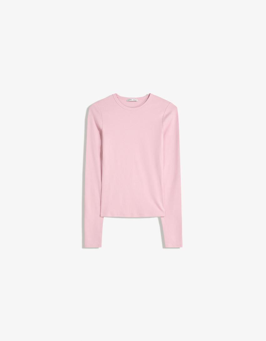 Long sleeve top - T-shirts and sweatshirts - Women | Bershka GB