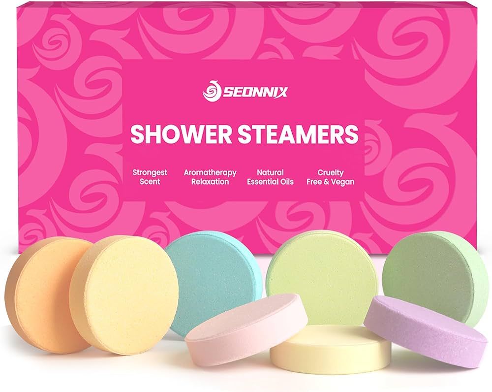 SEONNIX Shower Steamers Aromatherapy - 8 Pack Shower Bombs Relaxation Birthday Gifts for Women an... | Amazon (US)