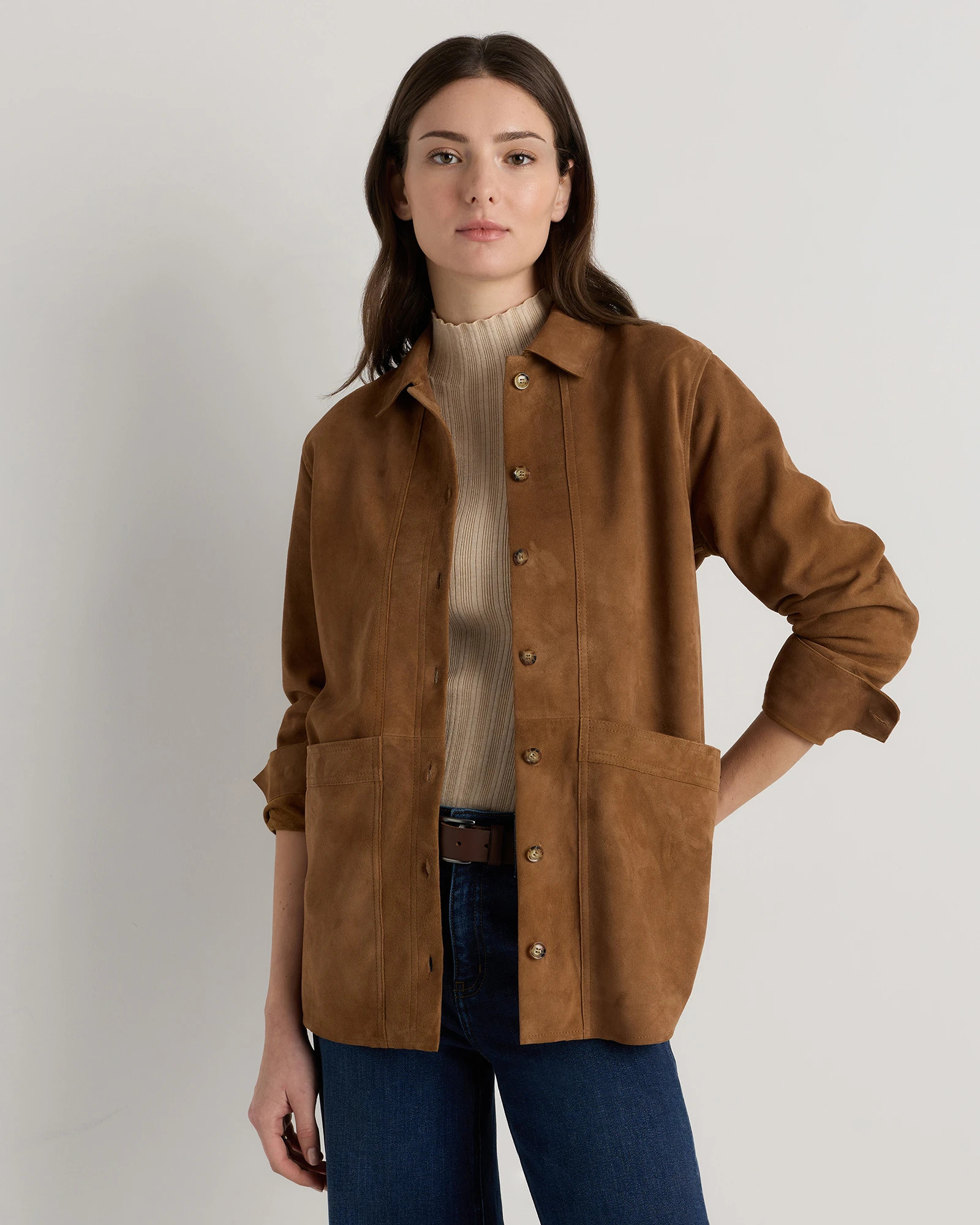 100% Suede Chore Jacket | Quince