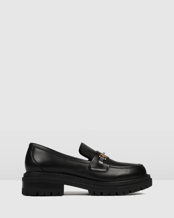 BRIXTON LOAFERS BLACK LEATHER | Jo Mercer (AU)