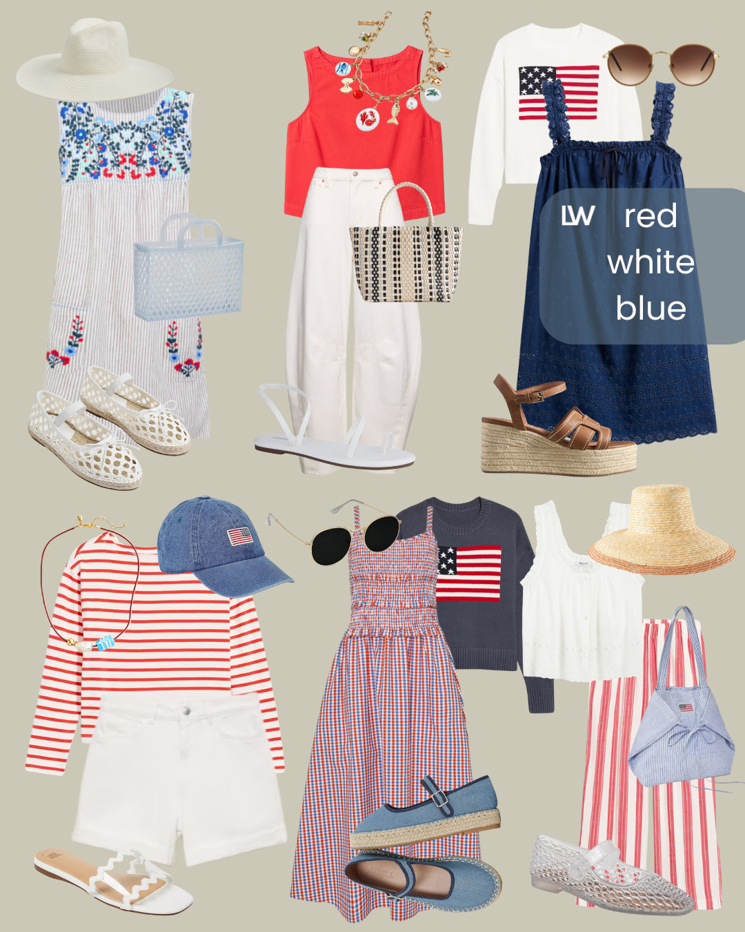🇺🇸red, white, and blue looks 

 #LTKSeasonal #LTKFindsUnder100 #LTKStyleTip