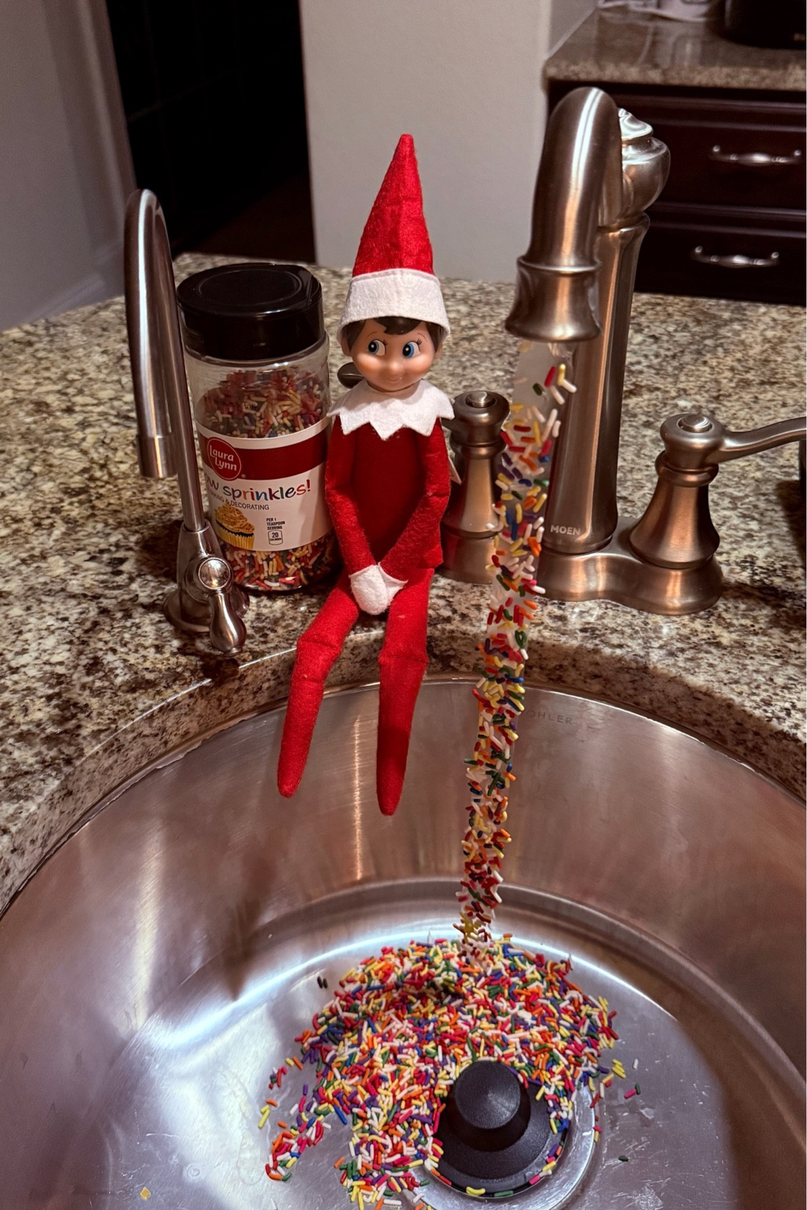 easy “sprinkles waterfall” idea for Elf on the Shelf

#LTKSeasonal #LTKHoliday #LTKKids