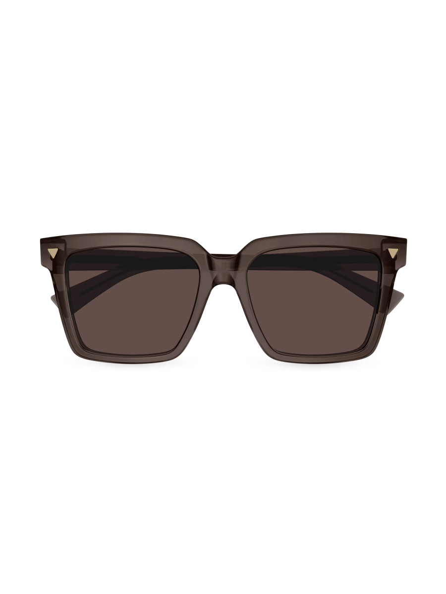 Bottega VenetaTriangle Stud 55MM Sunglasses | Saks Fifth Avenue