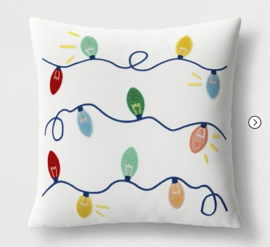 Christmas throw pillows at Target! Christmas decorations! 