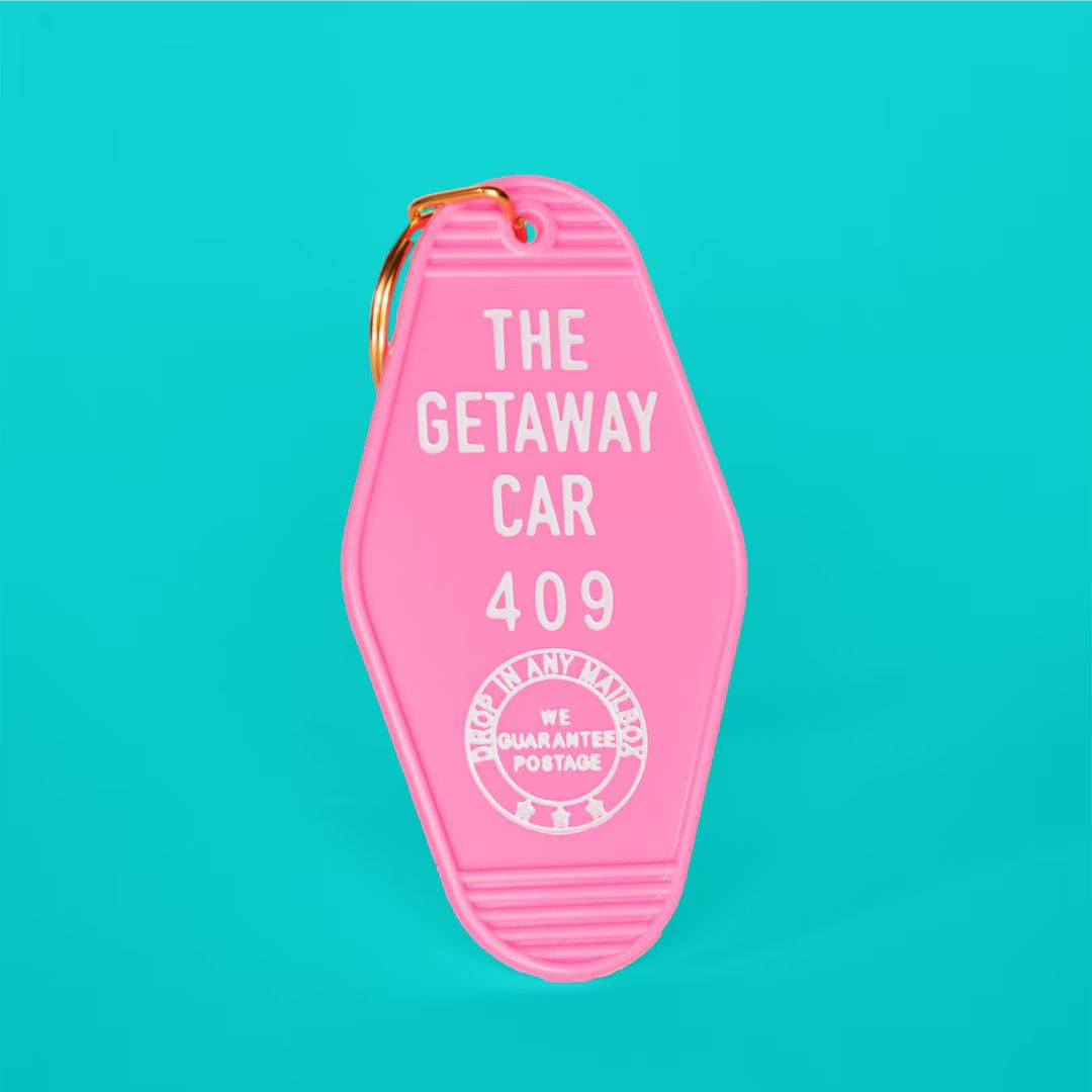 Getaway Car Keychain in Pink Motel Keychain Vintage Hotel - Etsy | Etsy (US)