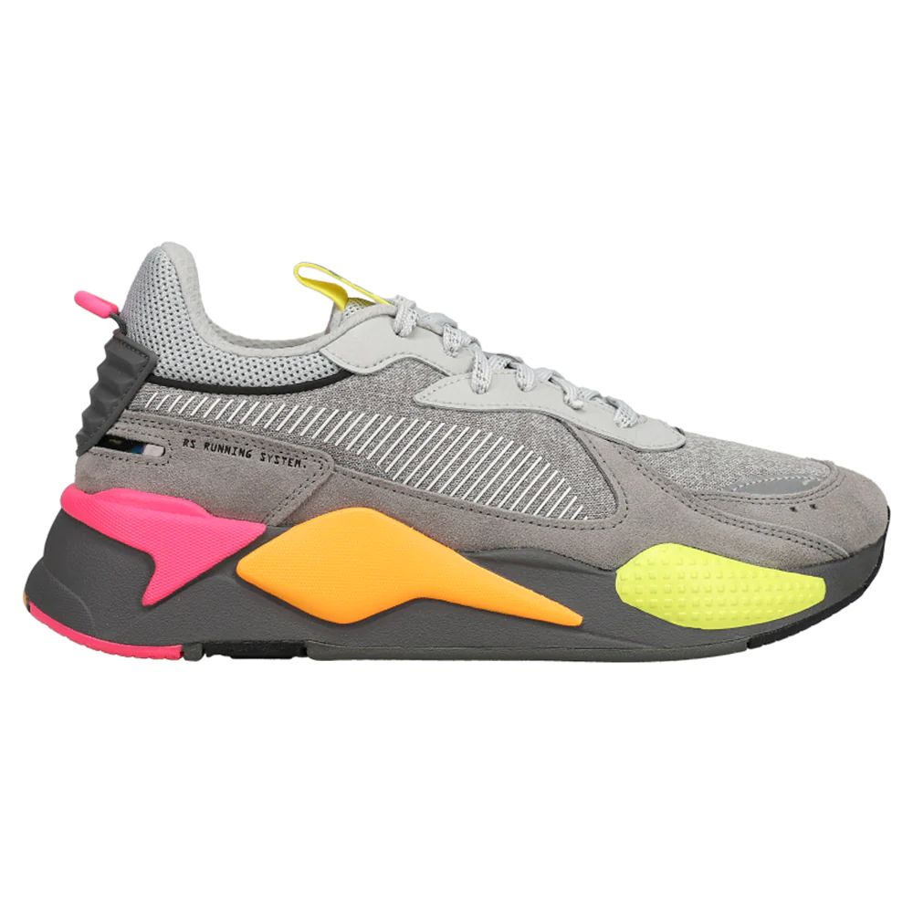 Shop Grey, Orange, Pink Mens Puma Rs-X Highlighter Lace Up Sneakers | Shoebacca