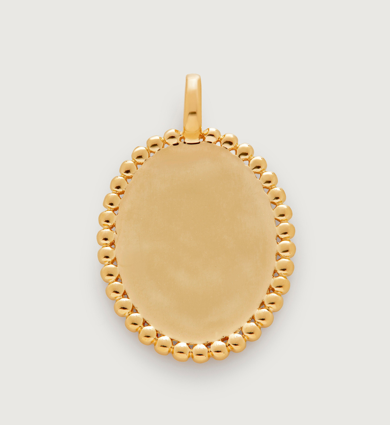 Deia Beaded Oval Pendant Charm | Monica Vinader (US)