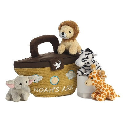 ebba Baby Talk 8" Noah's Ark Brown Stuffed Animal | Target