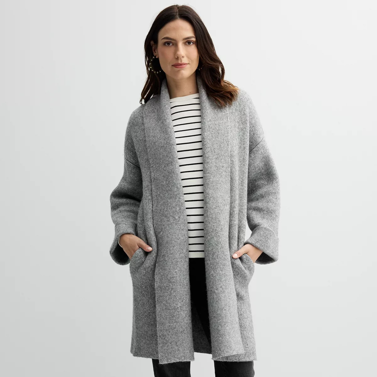 Women's Sonoma Goods For Life® Shawl Collar Duster Cardigan | Kohl's