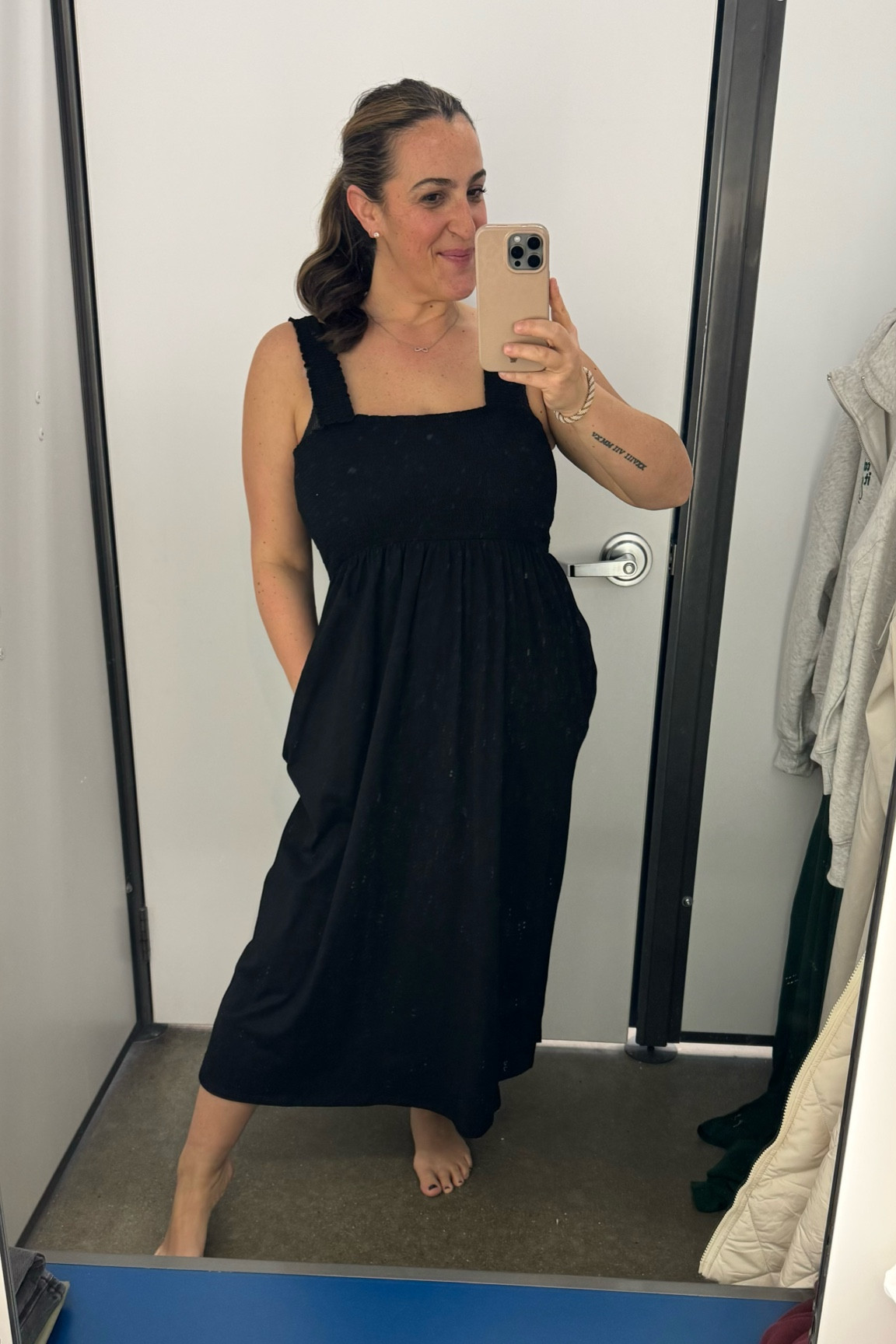 New at Old Navy:
Super comfy smocked dress! Has pockets and flows well! I’m in a large but might do a medium! 

#LTKfindsunder50 #LTKstyletip #LTKmidsize