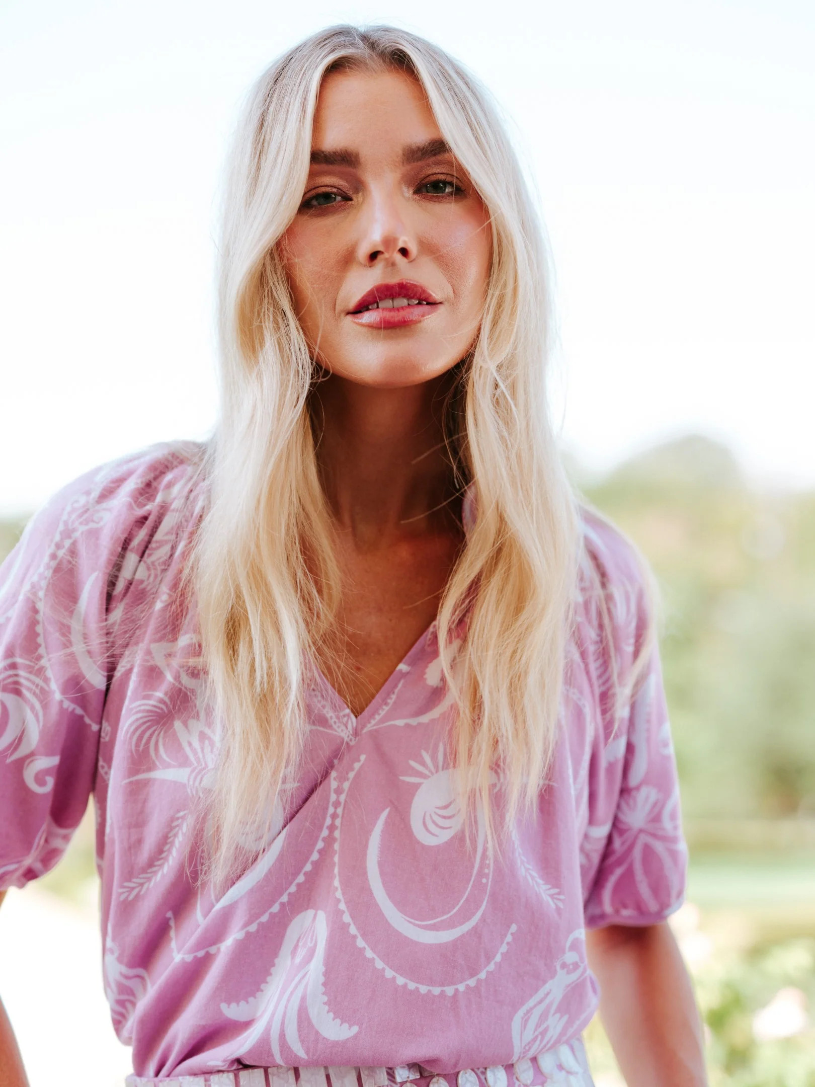 Sheridan French I Spring 2023 I Dana Blouse in Pink Monkey | Sheridan French