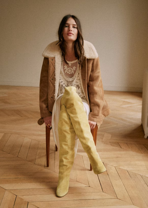 Anaelle Thigh High Boots | Sezane Paris - US