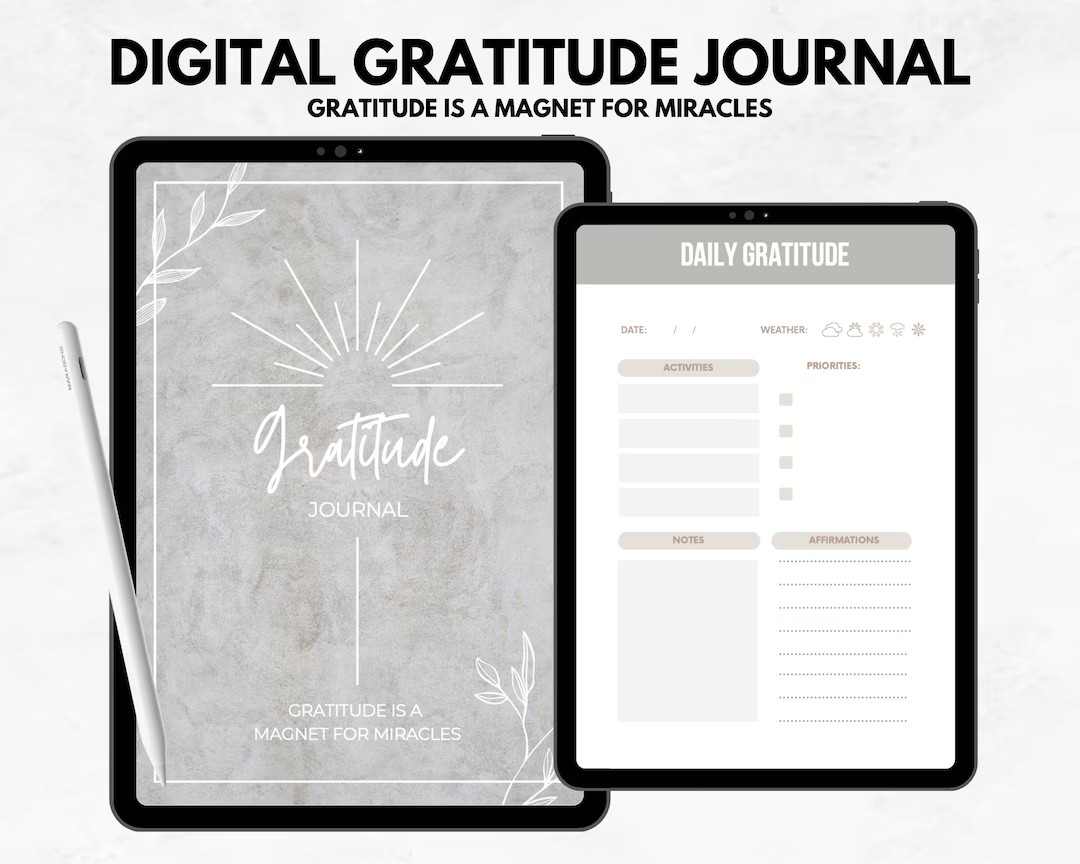 Digital Gratitude Journal - Etsy | Etsy (US)
