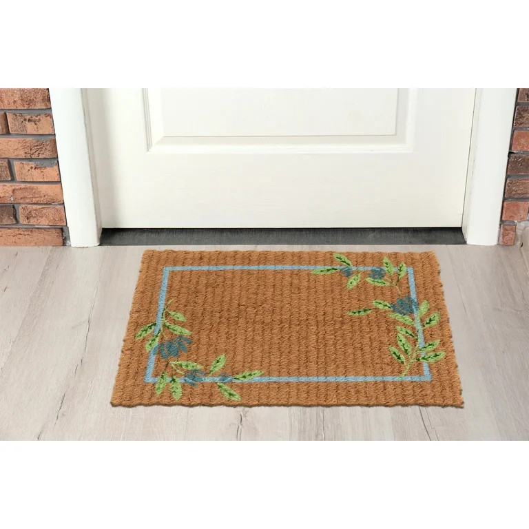 Better Homes & Gardens Soleil Floral Woven Coir Outdoor Doormat, 20"x30" | Walmart (US)