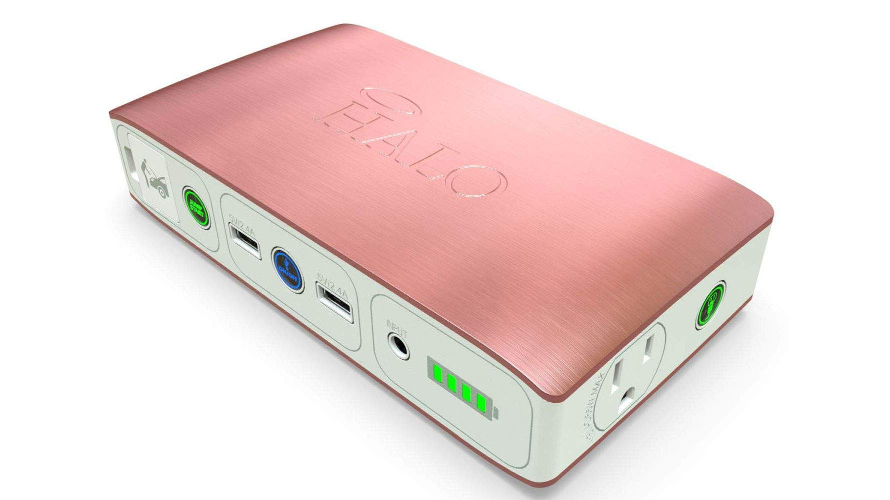 HALO Bolt 58830 ACDC Portable Car Battery Jump Starter | 58.8Wh USB Power Bank with AC Outlet, Em... | Amazon (US)