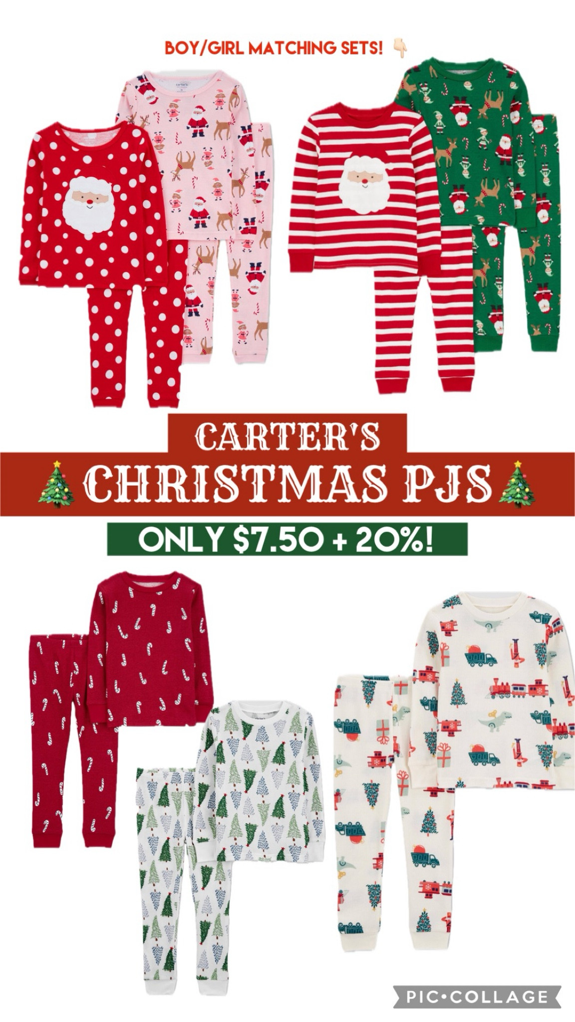 Carter's thermal Christmas pajamas on sale + an extra 20% off with Target Circle! 




christmas pajamas
matching pajamas


#LTKBaby #LTKKids #LTKHoliday