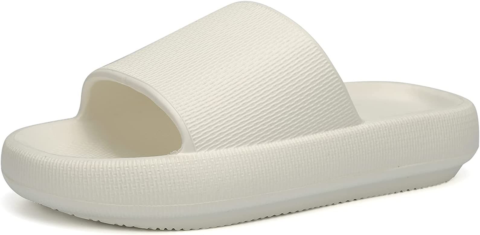 EQUICK Cloud Slides Pillow Slippers for Women and Men | Shower Slippers Bathroom Sandals | Ultra ... | Amazon (US)