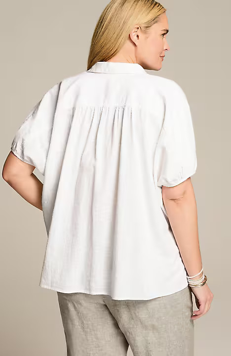 Pure Jill Relaxed Button-Front Top | J. Jill