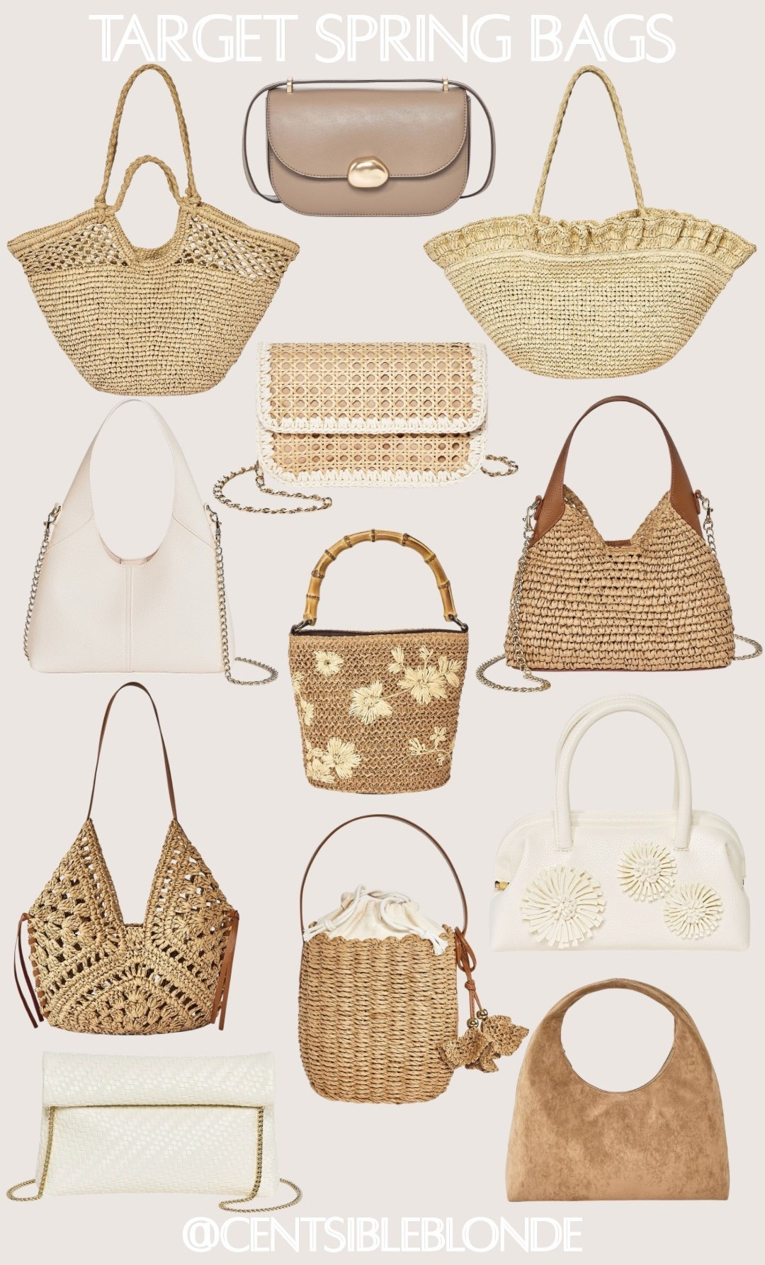 Spring handbags, straw bags, rattan bags, vacation handbag, resort style, resort bags, vacation bags, target style, spring style, target bags, straw purses, neutral bags

#LTKMidsize #LTKPetite #LTKTravel