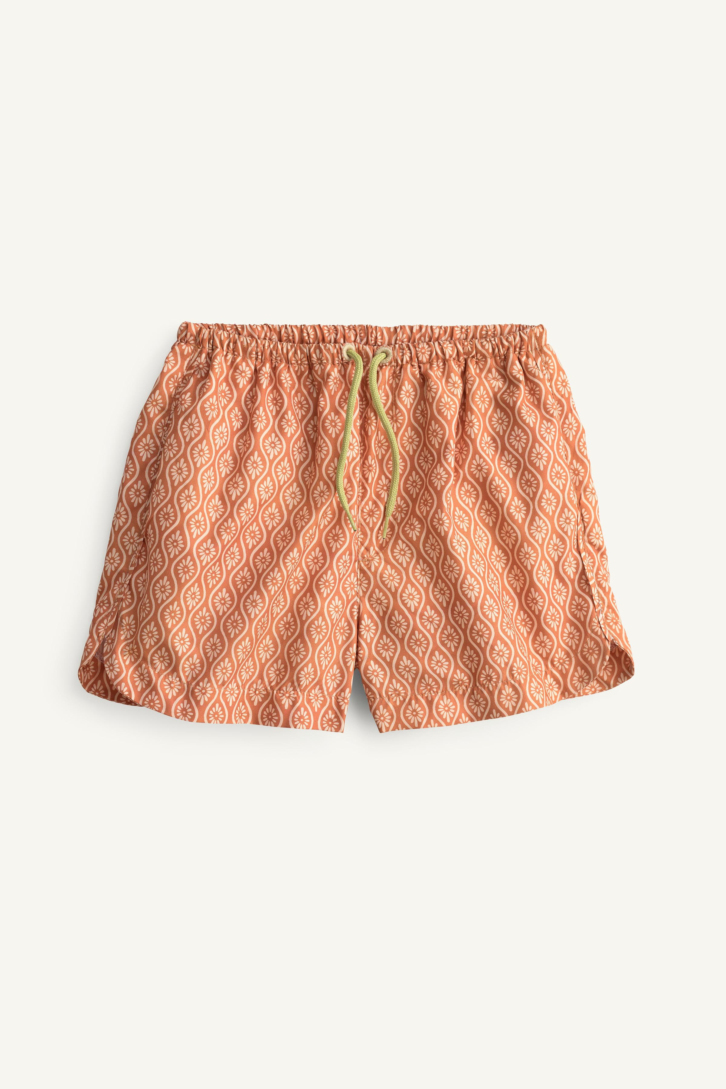 LIMITED EDITION GEOMETRIC PRINT SWIM SHORTS | Zara US