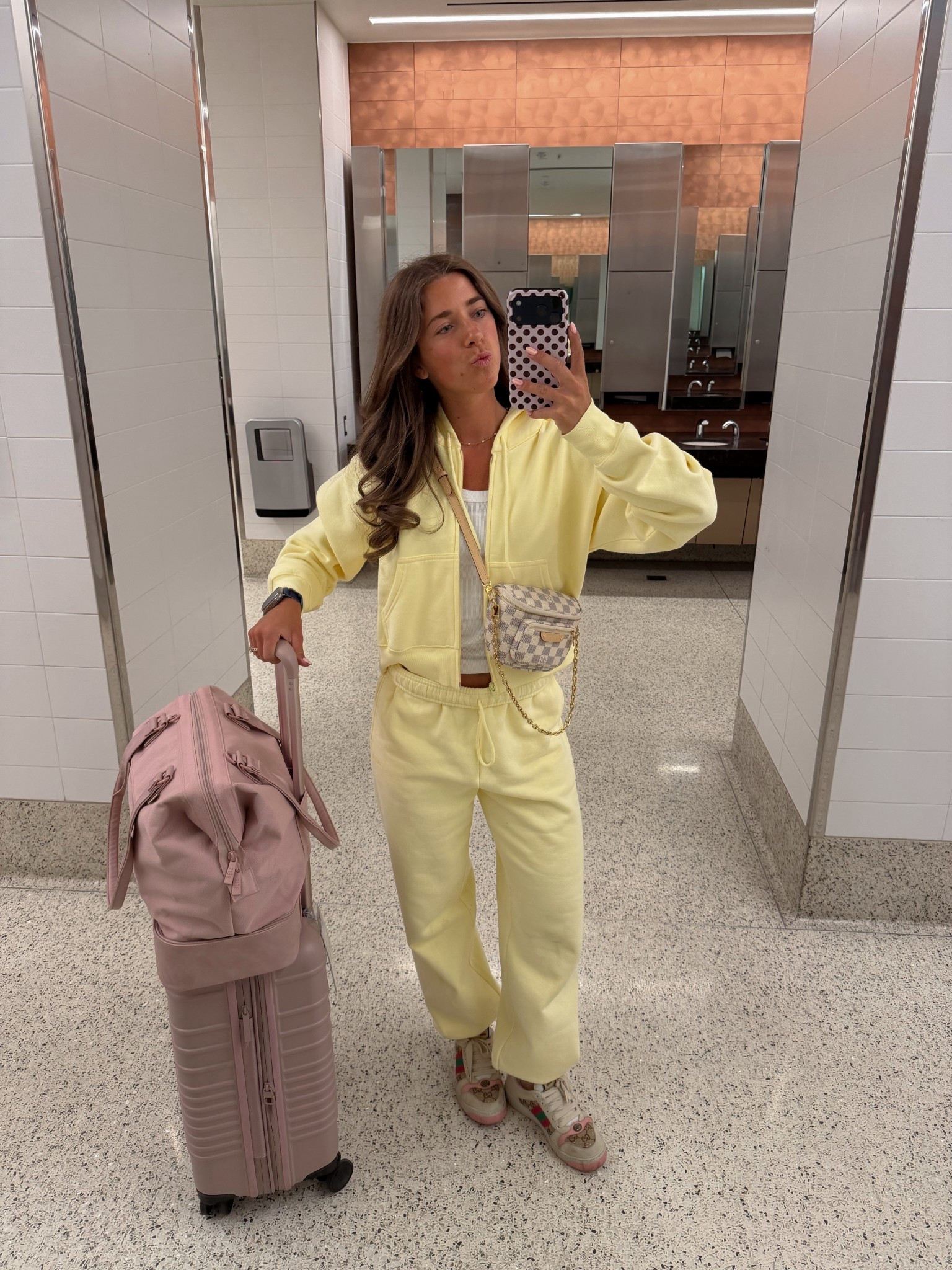 TRAVEL FIT! wearing size small in top & bottom, and an XXS in the tank top!

#LTKSeasonal #LTKootd #LTKTravel